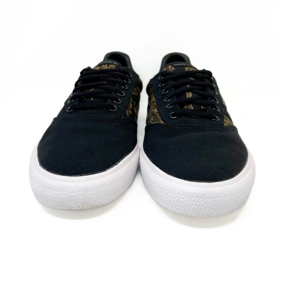 Adidas Mens 3MC Vulc Skateboarding Shoes Sneakers Black Brown Night Cargo - Picture 9 of 13